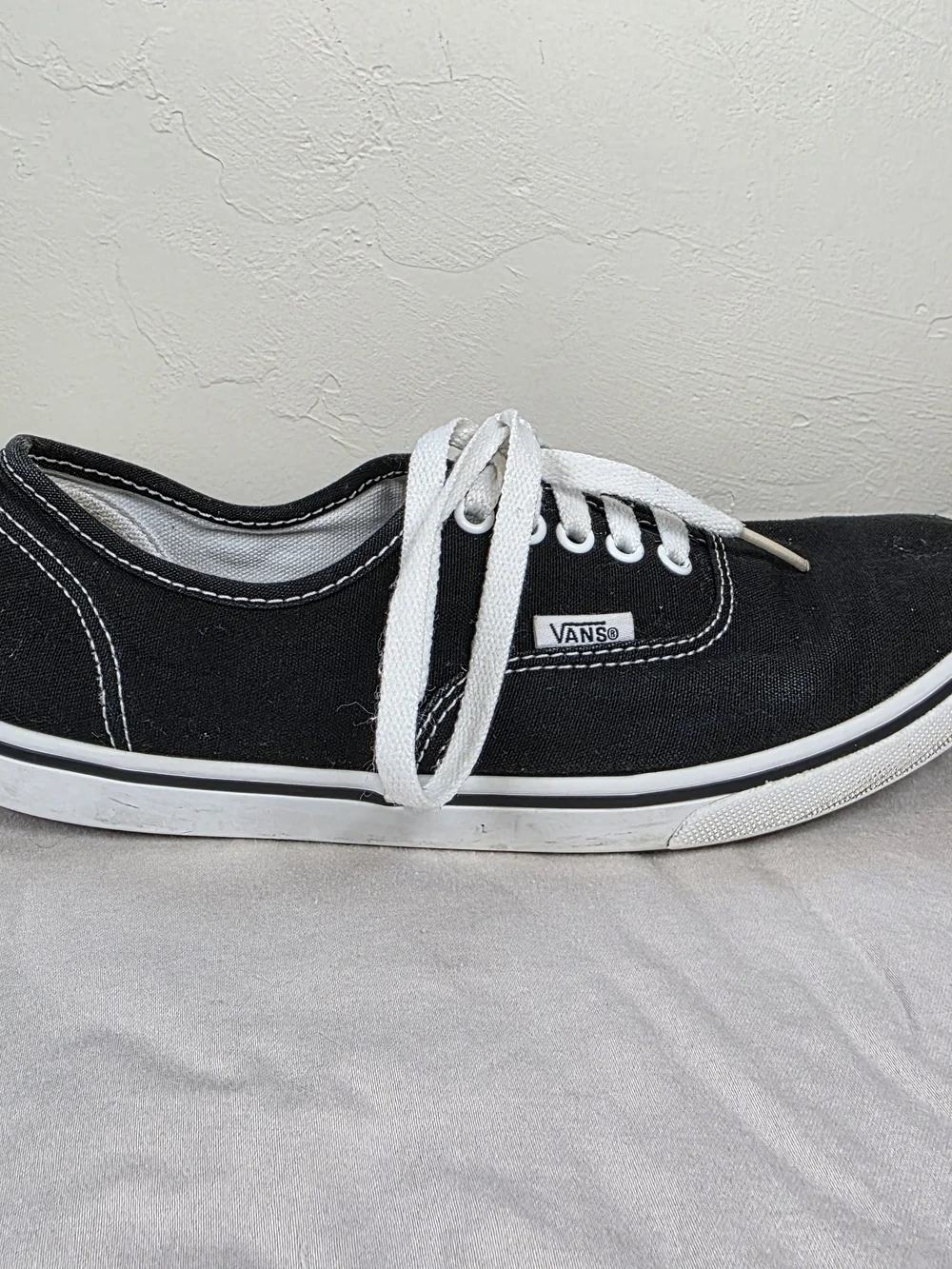 Vans Authentic Black Canvas Sneakers Size 7.5 Women